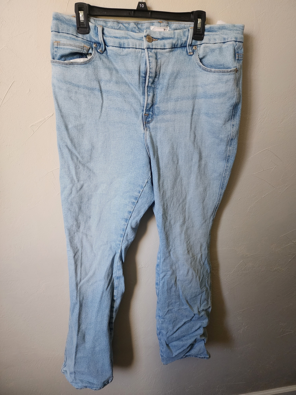 Good American Light Blue Denim Jeans, Size 15